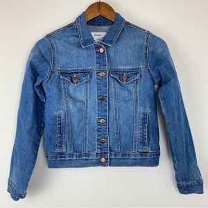 Old Navy size XL Girls Blue Denim Button Up Jean Jacket
